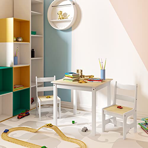 WOLTU 3tlg. Kindersitzgruppe Kindertisch mit 2 Stühle Sitzgruppe für Kinder Vorschüler Kindermöbel, SG005 - 2