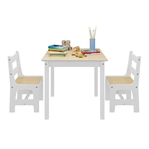 WOLTU 3tlg. Kindersitzgruppe Kindertisch mit 2 Stühle Sitzgruppe für Kinder Vorschüler Kindermöbel, SG005 - 3