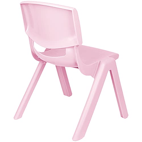 alles-meine.de GmbH Kinderstuhl / Stuhl _ Farbe wählbar _ rosa / rosé - Pastell - Plastik - bis 100 kg belastbar / kippsicher - für INNEN & AUßEN - 0 - 99 Jahre - stapelbar - Gar.. - 5