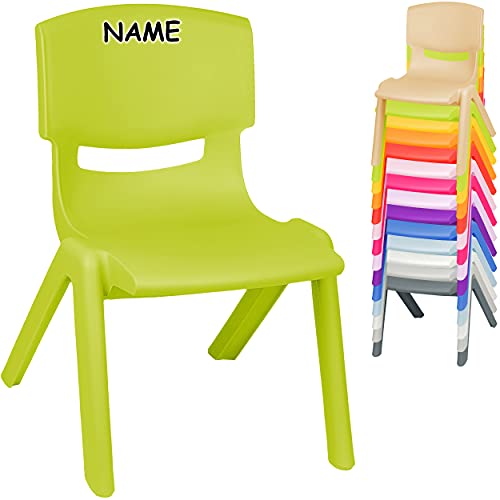 alles-meine.de GmbH Kinderstuhl / Stuhl _ Farbe wählbar _ rosa / rosé - Pastell - Plastik - bis 100 kg belastbar / kippsicher - für INNEN & AUßEN - 0 - 99 Jahre - stapelbar - Gar.. - 9