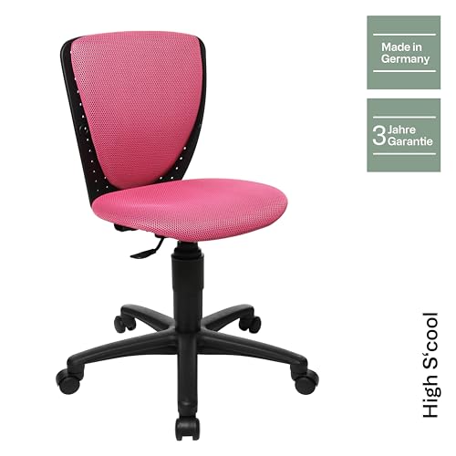 Topstar 70570BB10 High S’cool, Kinder- und Jugenddrehstuhl, Schreibtischstuhl für Kinder, Bezugsstoff pink - 2