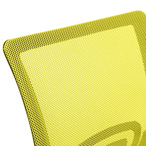 SVITA Cydney Kinder Schreibtischstuhl Bürostuhl Netzbezug Drehstuhl Stuhl Schreibtisch (Gelb) - 9