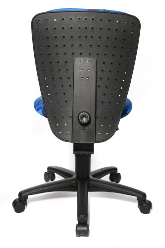 Topstar S’cool 3, Kinderdrehstuhl, Schreibtischstuhl für Kinder, Bezugsstoff blau, Motiv Fußball - 4