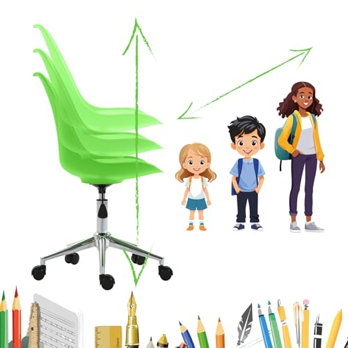 SVITA Eddy Schreibtischstuhl für Kinder Drehstuhl Kinderschreibtischstuhl (Grün) - 3