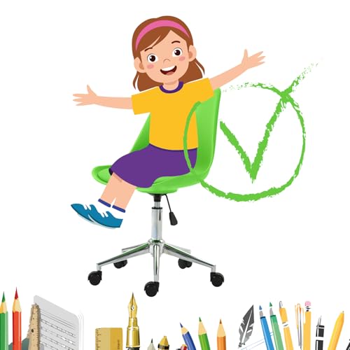 SVITA Eddy Schreibtischstuhl für Kinder Drehstuhl Kinderschreibtischstuhl (Grün) - 5