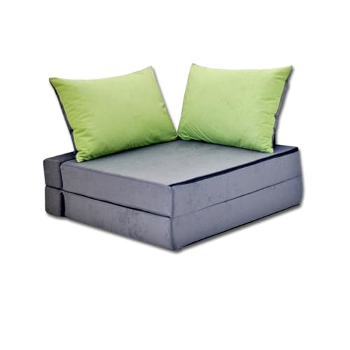 millybo Kindersofa Kindercouch Kindermatratze Minicouch Set + 2 Kissen viele Muster (KKA1) - 7