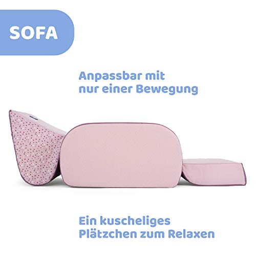 Chicco Twist Kindersessel Umwandelbar in Chaise Longue und Sofa, Kindersessel mit 3 Konfigurationen, Bequem und Leicht, Umwandelbar mit 1 Handgriff - für Kinder ab 12 Monaten - 4