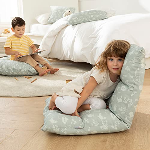 howa 2 in 1 Kindersessel + Kinderliege Bodensessel Lehne 6 Fach verstellbar Seaworld 86022 - 4