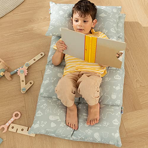 howa 2 in 1 Kindersessel + Kinderliege Bodensessel Lehne 6 Fach verstellbar Seaworld 86022 - 5