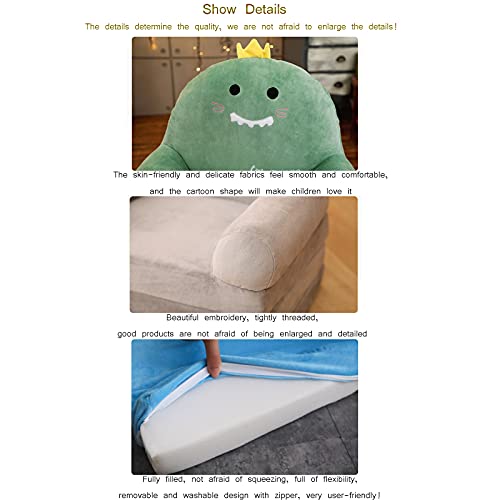 JTING Kindersofa, Faltbarer, Leichter, Abnehmbarer und Waschbarer Zwei-in-Eins-Sofasessel, Stoffsofa, Kindersessel Kindercouch Sofa zum Sitzen und Spielen, Schlafsofa - 5