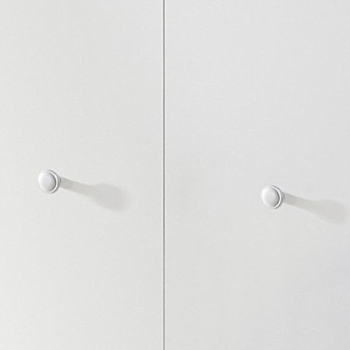 trendteam smart living Babyzimmer Kleiderschrank Schrank Olivia, 130 x 186 x 54 cm in Weiß mit viel Stauraum - 6