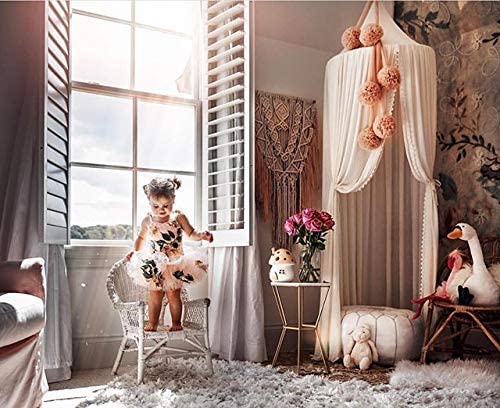 Betthimmel Lace Spitze, Himmel über Kinderbett Baldachin Princess Bed Canopy - 3