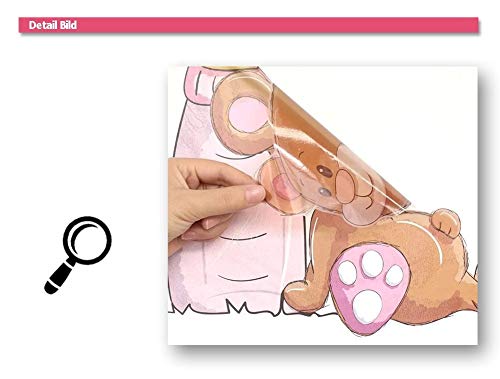 WandSticker4U- Wandtattoo BABY B?R in rosa - 6